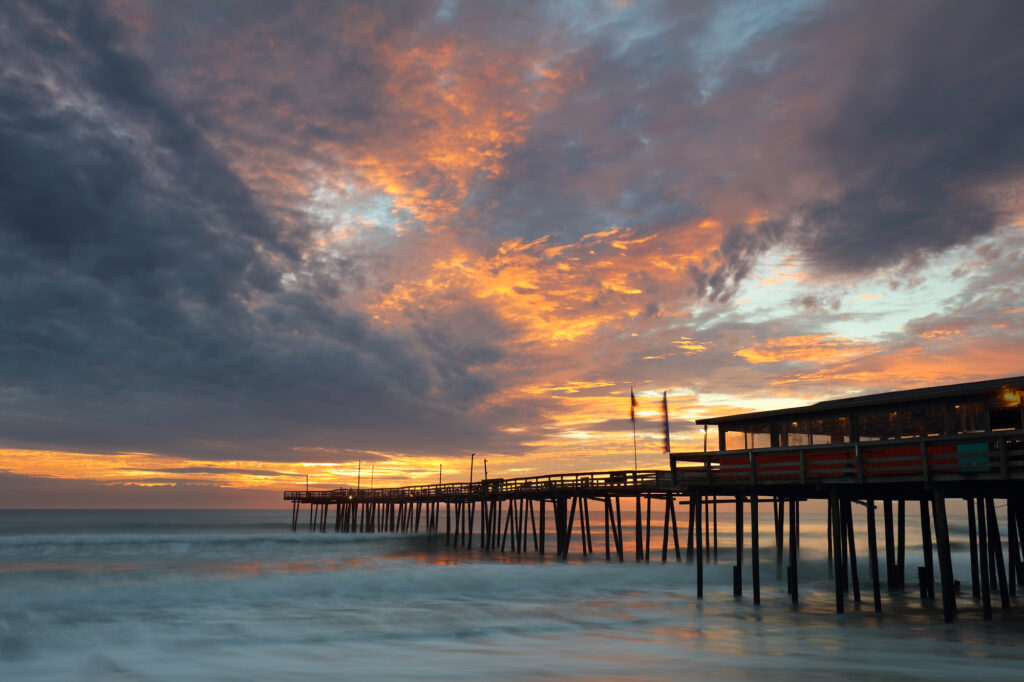 Sunrise At Outer Banks Fishing Pier, OBX, North Carolina