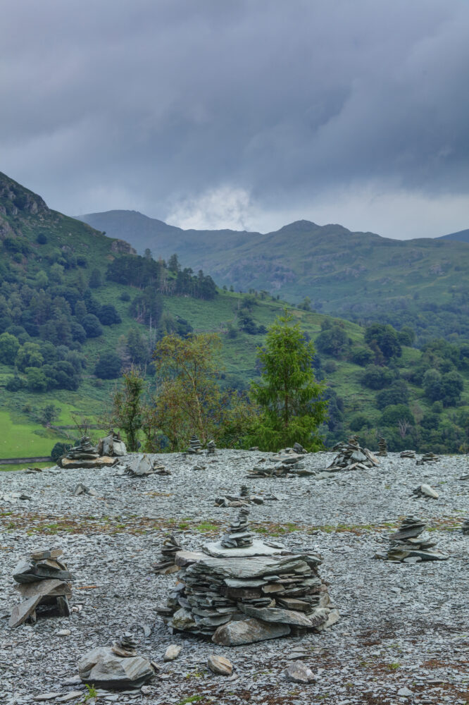 Waypoint Markers, Rydal Caves, Lake District, Cumbria, England