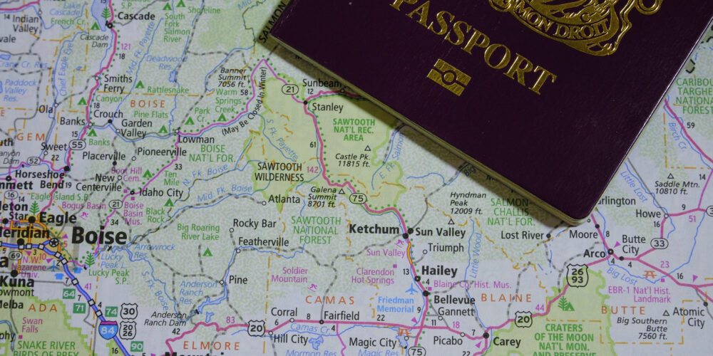 map and passport
