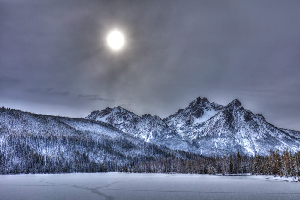 Frozen Stanley Lake, Idaho