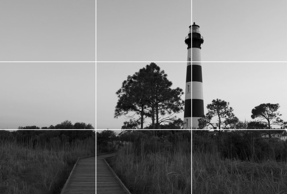 Rule Of Thirds, Bodie Island Lighthouse, Outer Banks, North Carolina
