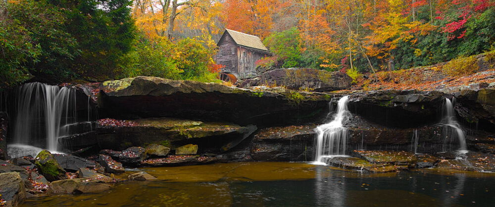 Serene beauty at Glade Creek Grist Mill, Babcock State Park, WV