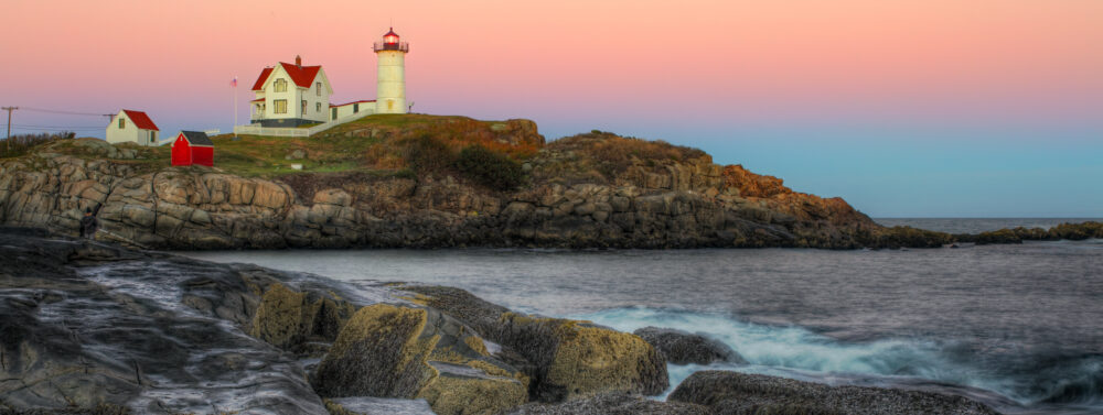 Sunset No Clouds, Nubble Light House, Maine