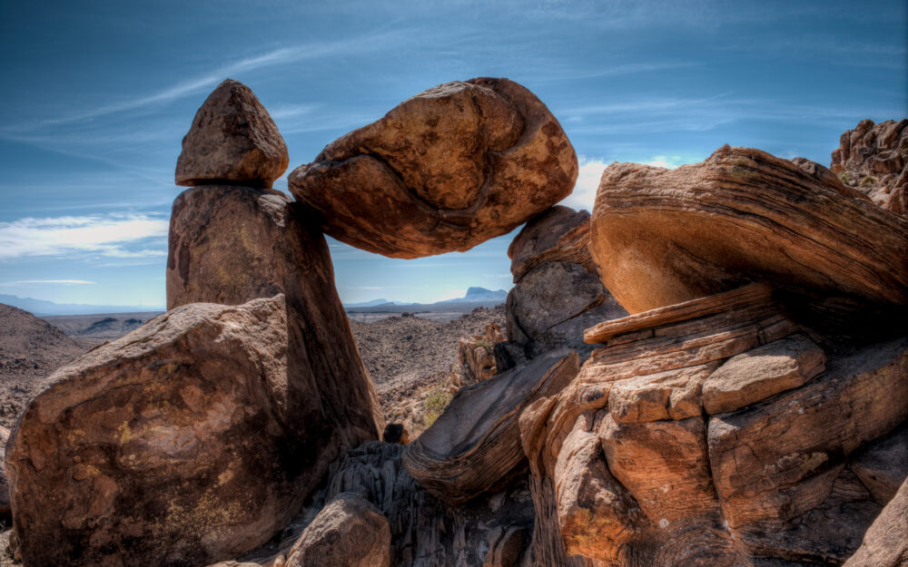 Balanced Rock, Grapevine Trail, Big Bend National Park, Texas