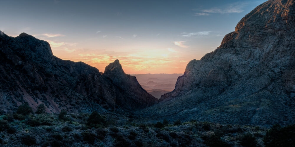 Sunset at The Window, Chisos Basin, Big Bend National Park, Texas