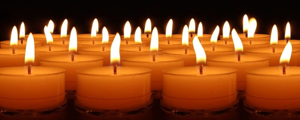 Yellow Orange Glow Of Tea Light Candles