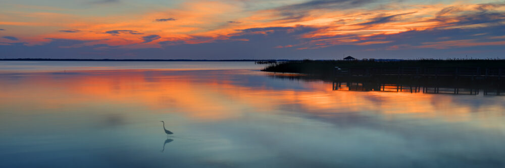 Sunset Reflections, Whalehead Club, Outer Banks, North Carolina
