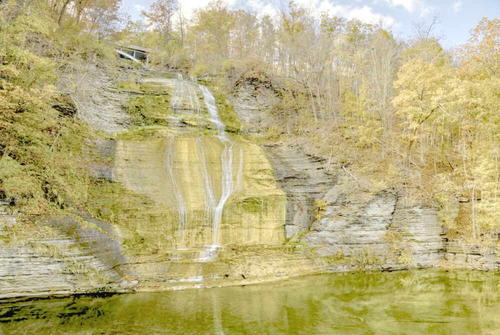 Autumn Colours At Montour Falls, Finger Lakes Region, NY